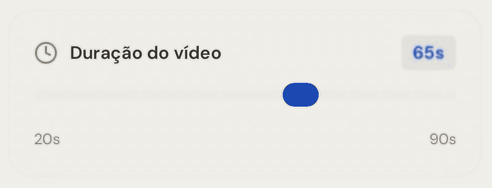 Régua de duração do vídeo dentro do editor do Drone Studio